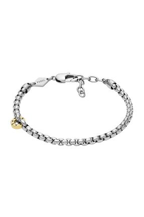 دستبند استیل (فولاد) متالیک مردانه استیل (فولاد) Fossil - کد 862885837