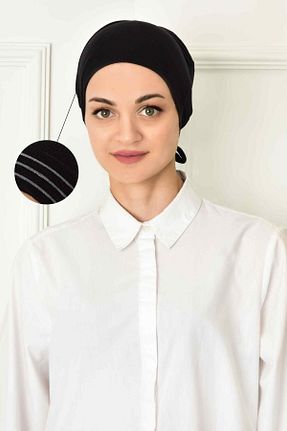 روسری مشکی پنبه ای Moda Mevsimi - کد 796366380