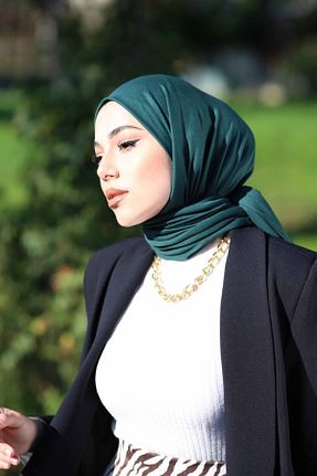 شال سبز زنانه پنبه ای Moda Mevsimi - کد 376560933