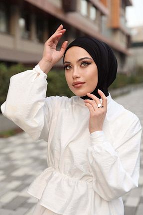 شال مشکی زنانه پنبه ای Moda Mevsimi - کد 224931816