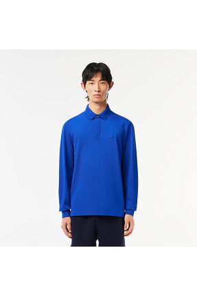 پولوشرت آبی مردانه پنبه ای Lacoste - کد 769549809