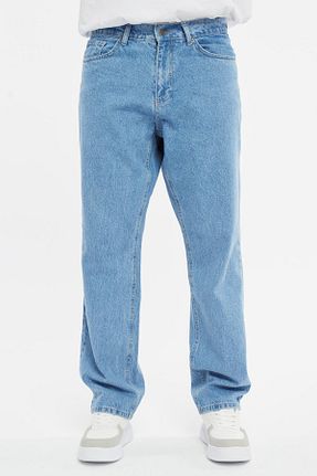 شلوار جین متالیک مردانه پاچه پهن CEDY DENIM - کد 823681900