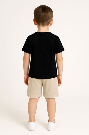 ست بالاتنه و پائین تنه مشکی بچه گانه بافتنی Trend Bebe Butik - کد 935157864