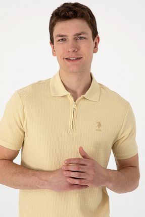 پولوشرت خاکی مردانه %100 پنبه U.S. Polo Assn. - کد 934225712