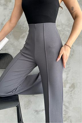 شلوار طوسی زنانه پنبه - پلی استر - الاستین macharel jeans - کد 797835819