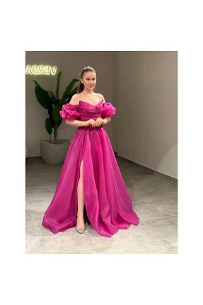 لباس صورتی زنانه بافتنی Verda Moda - کد 935138602