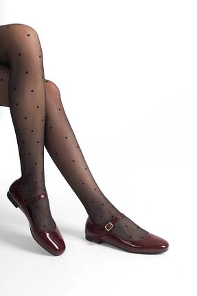 بابت زرشکی زنانه چرم مصنوعی Bilalim Shoes - کد 890481422
