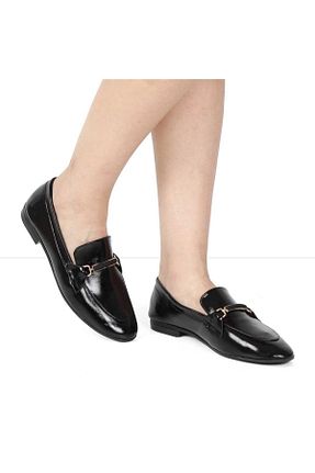 کفش لوفر مشکی زنانه چرم لاکی Celal Gültekin - کد 934259060