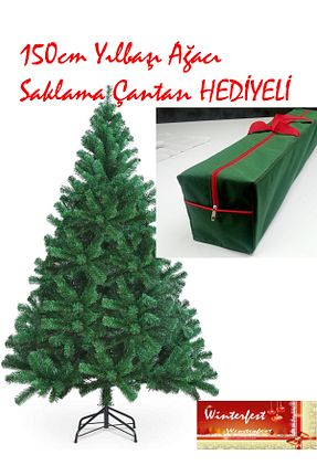 درخت کریسمس سبز 150 سانتی متر Winterfest - کد 934239507