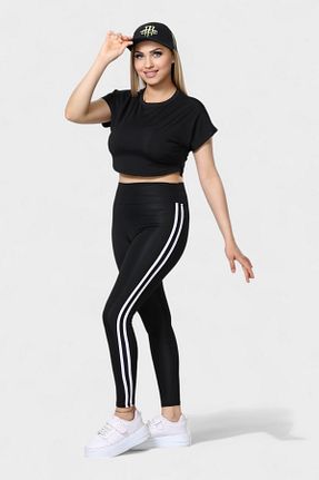 ست بالاتنه و پائین تنه مشکی زنانه بافتنی NEWCO - کد 934236560