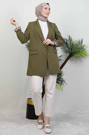 کت حجاب خاکی زنانه رگولار giz astore - کد 934236157