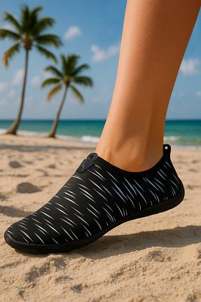 کفش ساحلی مشکی زنانه پارچه ای BLACK DEER - کد 329456235