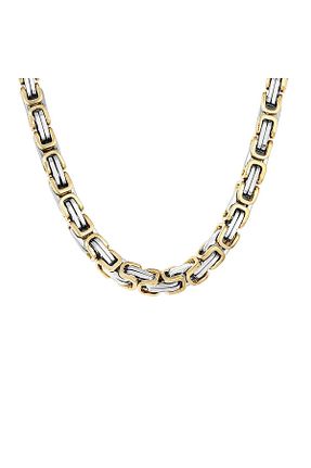 گردنبند استیل ( فولاد ) طلائی مردانه استیل (فولاد) PARİGİ - کد 131423048