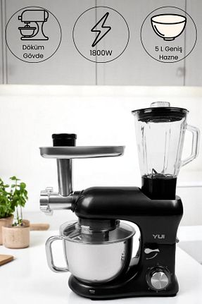 میکسر و ست میکسر مشکی 1501 - 2200 Watt Yui - کد 838177563
