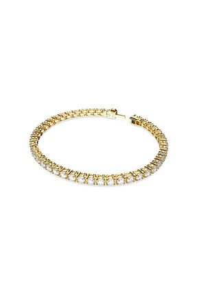 دستبند استیل (فولاد) زرد زنانه استیل (فولاد) Swarovski - کد 672672312