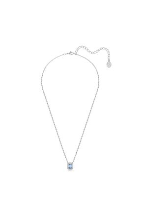 گردنبند استیل ( فولاد ) آبی زنانه رودیوم Swarovski - کد 468227541