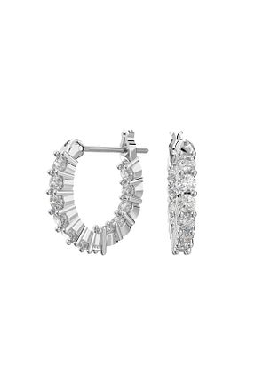 گوشواره استیل (فولاد) بژ زنانه استیل (فولاد) Swarovski - کد 71670612