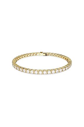 دستبند استیل (فولاد) زرد زنانه استیل (فولاد) Swarovski - کد 672672312
