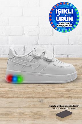 کفش اسنیکر سفید بچه گانه چسبی Beınsteps - کد 935183045