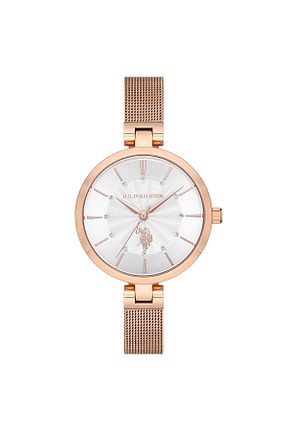 ساعت مچی صورتی زنانه 31-35 میلی متر U.S. Polo Assn. - کد 83048319