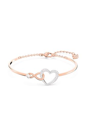 دستبند استیل (فولاد) نارنجی زنانه استیل (فولاد) Swarovski - کد 35753483