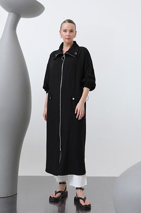 کلاه و ابایا مشکی زنانه پنبه ای Puane - کد 929074007