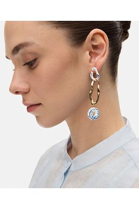 گوشواره جواهر طلائی فلزی İpekyol - کد 934281863