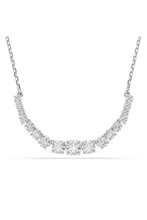 گردنبند جواهر زنانه رودیوم Swarovski - کد 892751652
