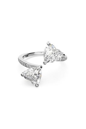 انگشتر استیل (فولاد) سفید زنانه استیل (فولاد) Swarovski - کد 40212937