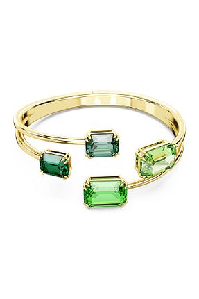 دستبند استیل (فولاد) طلائی زنانه استیل (فولاد) Swarovski - کد 867000851
