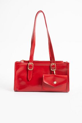 کیف دوشی قرمز زنانه چرم مصنوعی NBİBAGS - کد 934287149