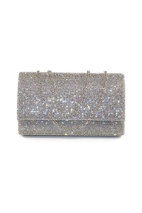 کیف مجلسی طوسی زنانه پارچه ای KEEBA - کد 923987904
