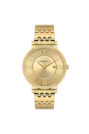 ساعت مچی طلائی زنانه 42 میلی متر Versace - کد 850004688