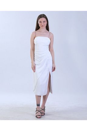 لباس سفید زنانه بافتنی MARE BUTİK - کد 934303863