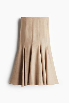دامن بژ زنانه پنبه ای H&M - کد 934301979