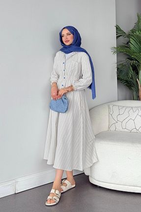 لباس حجاب آبی زنانه رگولار Şule Giyim - کد 828220864