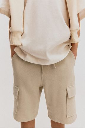 شلوارک و برمودا بژ بچه گانه رگولار H&M - کد 900836134
