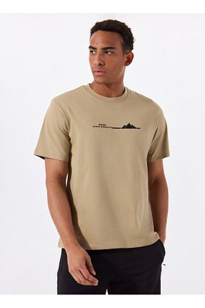 تیشرت بژ مردانه یقه دوچرخه Jack & Jones - کد 934338539