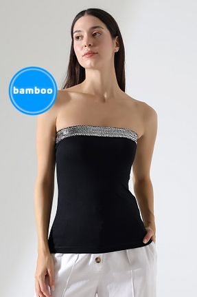 بلوز مشکی زنانه ساده Şiir - کد 929950993