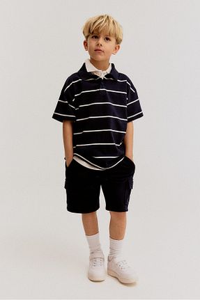 شلوارک و برمودا سرمه ای بچه گانه رگولار H&M - کد 900837090