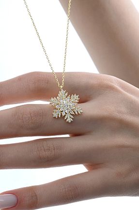 گردنبند نقره زرد زنانه 925 عیار jingle bells - کد 934359398