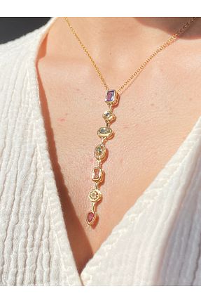 گردنبند استیل ( فولاد ) رنگی زنانه استیل ضد زنگ Inure Jewelry - کد 932919318