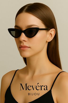 عینک آفتابی رنگی زنانه UV400 Mevera Bıjou - کد 934389213