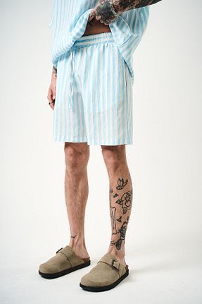 شلوارک و برمودا آبی مردانه بافتنی Respire - کد 934387088