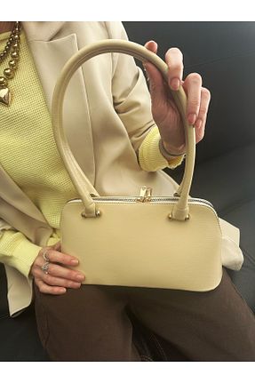 کیف دوشی زرد زنانه چرم مصنوعی Melos Butik - کد 922597533