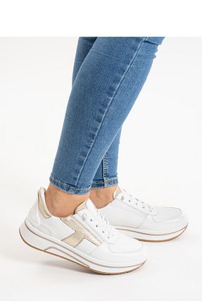 کفش اسنیکر سفید زنانه بند دار ARASHOES - کد 936223961