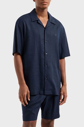 پیراهن سرمه ای مردانه رگولار Emporio Armani - کد 935367018
