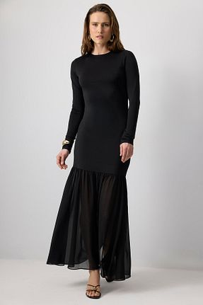 لباس حجاب مشکی زنانه نیمه فیت Touche Prive - کد 934423499