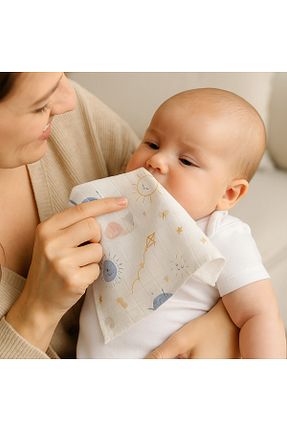 پارچه موسیلین رنگی Lomo baby - کد 934082076