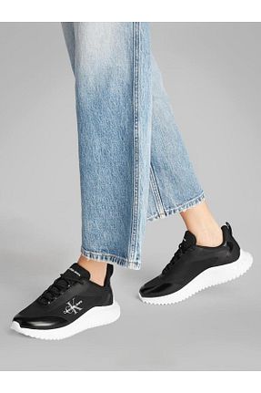 کفش اسنیکر مشکی زنانه بند دار Calvin Klein - کد 905321757